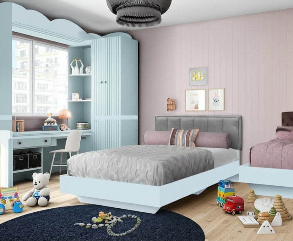 Кровать 120х200 Мемори КР-09 Семья Мебелони (БТС)