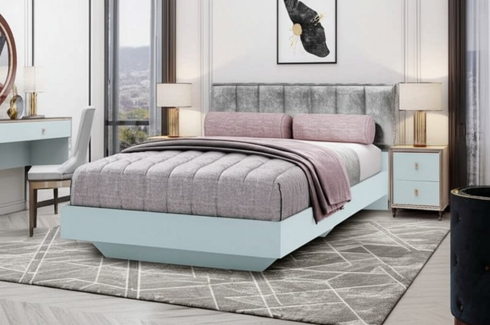 Кровать 120х200 Мемори КР-09 Семья Мебелони (БТС)