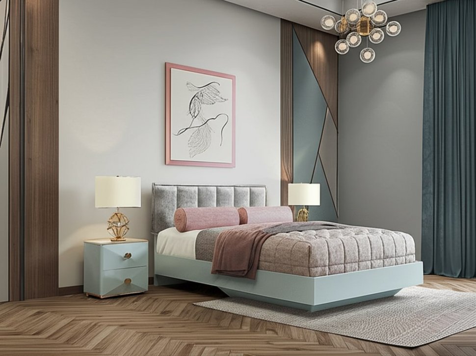 Кровать 120х200 Мемори КР-09 Семья Мебелони (БТС)