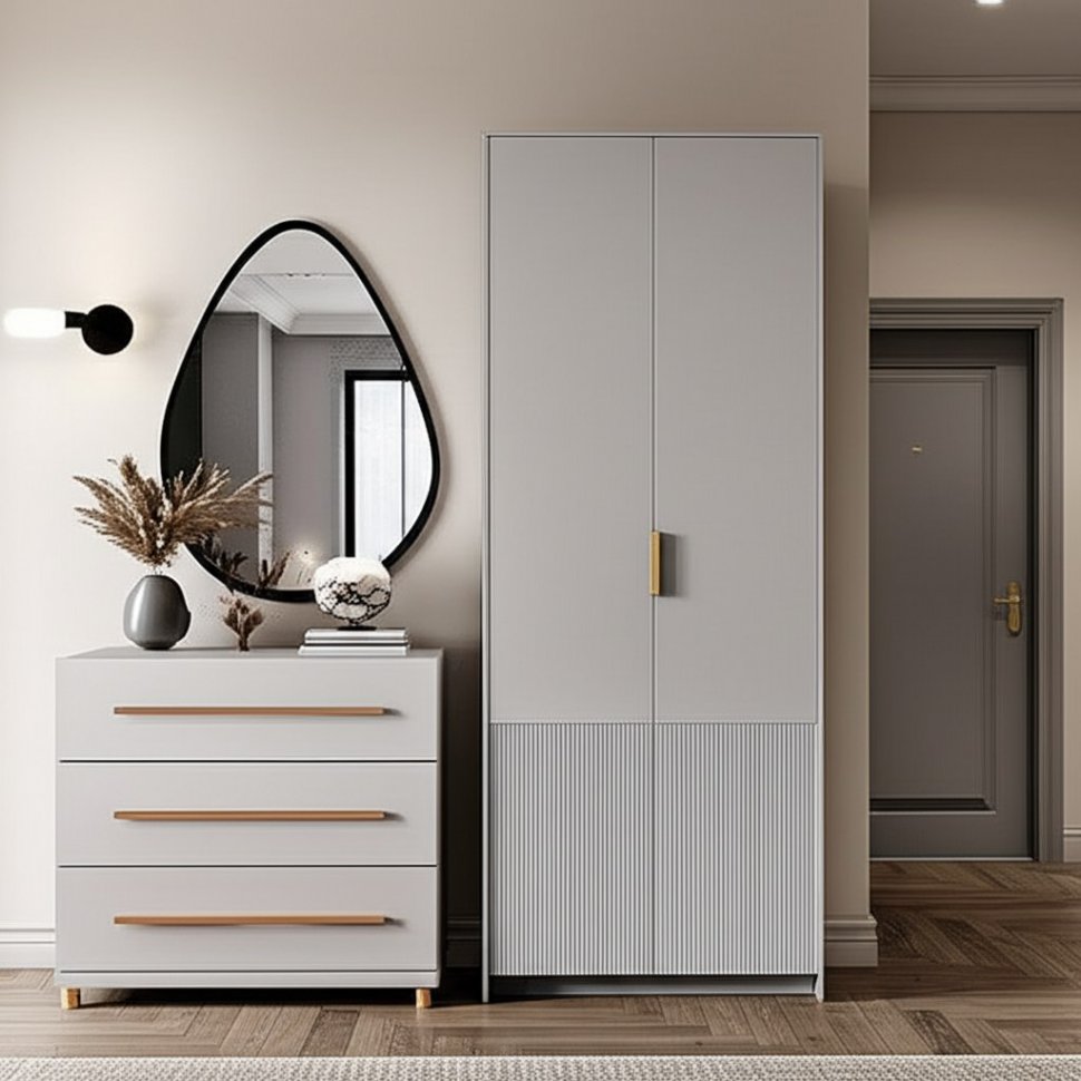 Шкаф 2-х створчатый Пандора ШК-04, Кашемир, Айриш