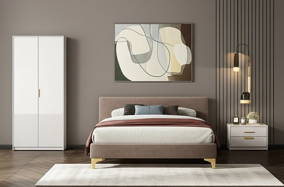 Шкаф 2-х створчатый Пандора ШК-04, Кашемир, Айриш