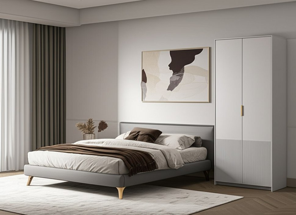 Шкаф 2-х створчатый Пандора ШК-04, Кашемир, Айриш