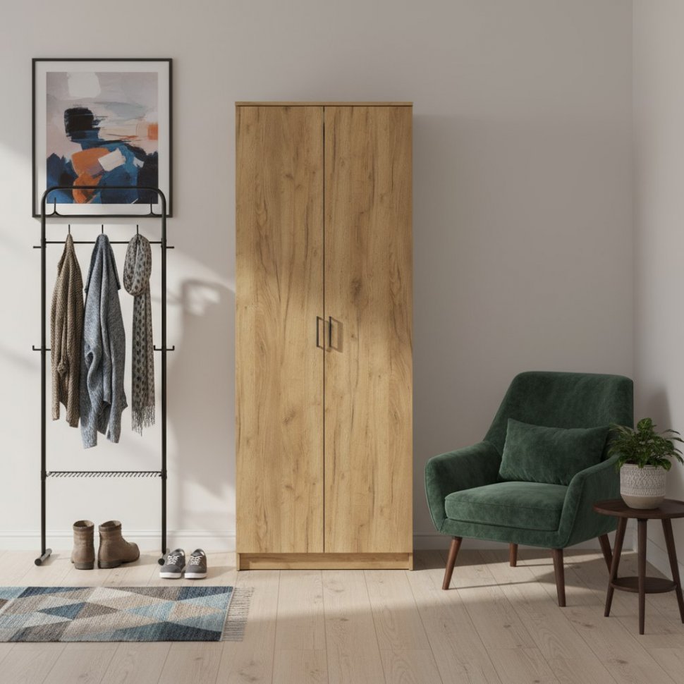 Шкаф распашной ШК 2, Дуб золотой