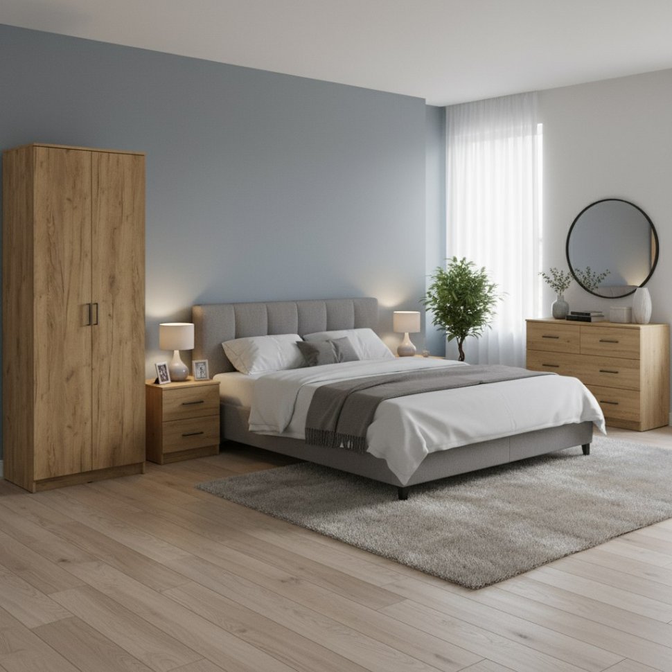 Шкаф распашной ШК 2, Дуб золотой