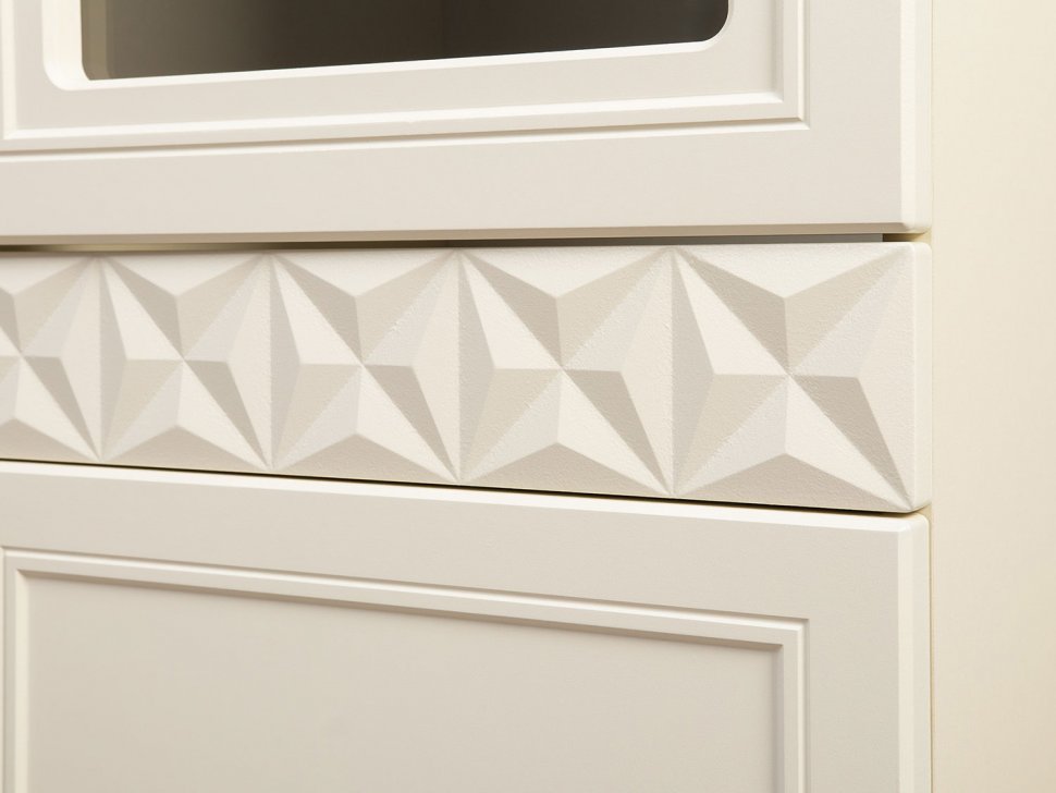 Марион шкаф-витрина 16.397.01 Слоновая кость