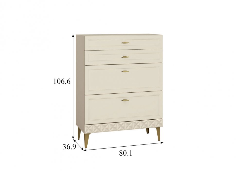 Марион комод 16.249 Слоновая кость