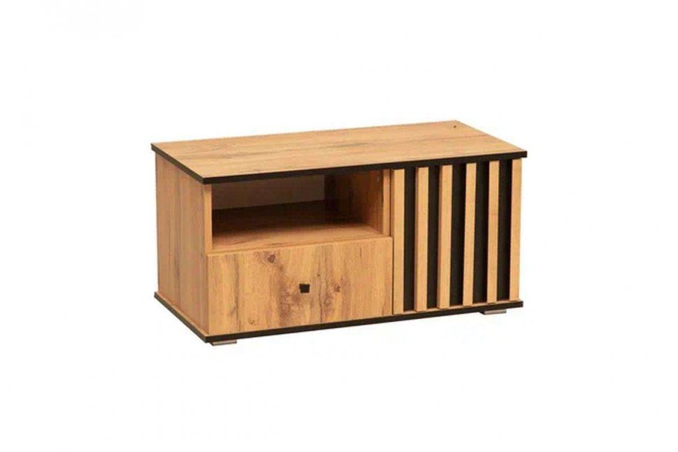 Тумба под ТВ Либерти 51.07 (опора h20) Дуб вотан/Черный