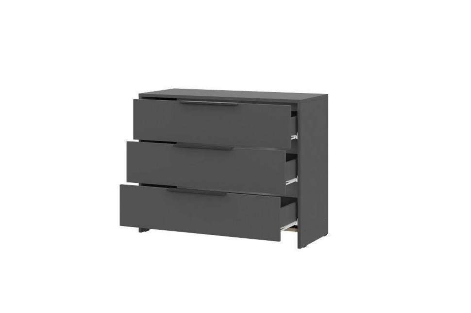 Комод 3 ящика Камелия, Графит