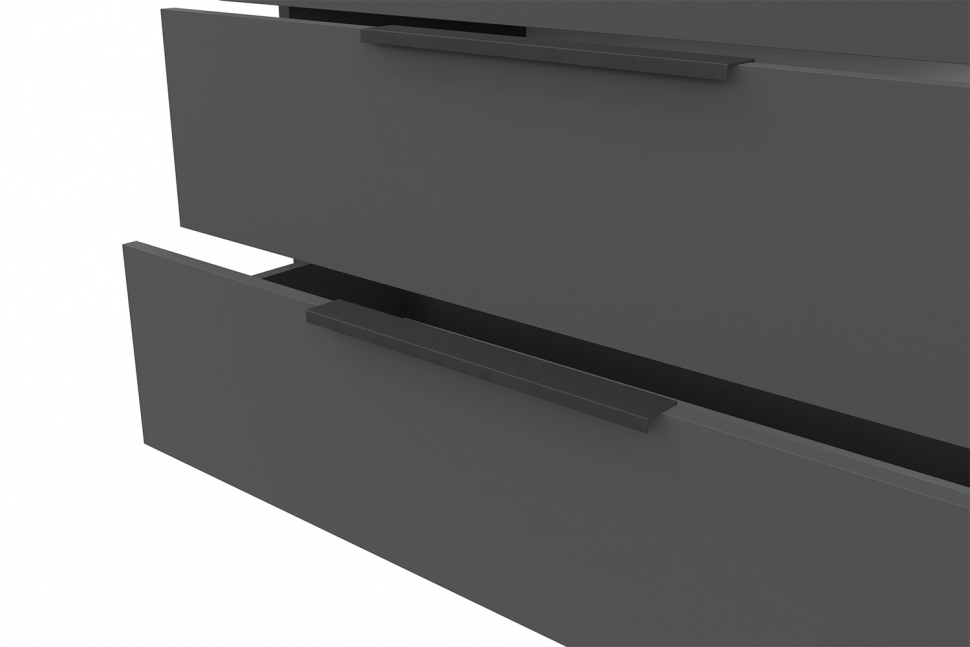 Комод 3 ящика Камелия, Графит