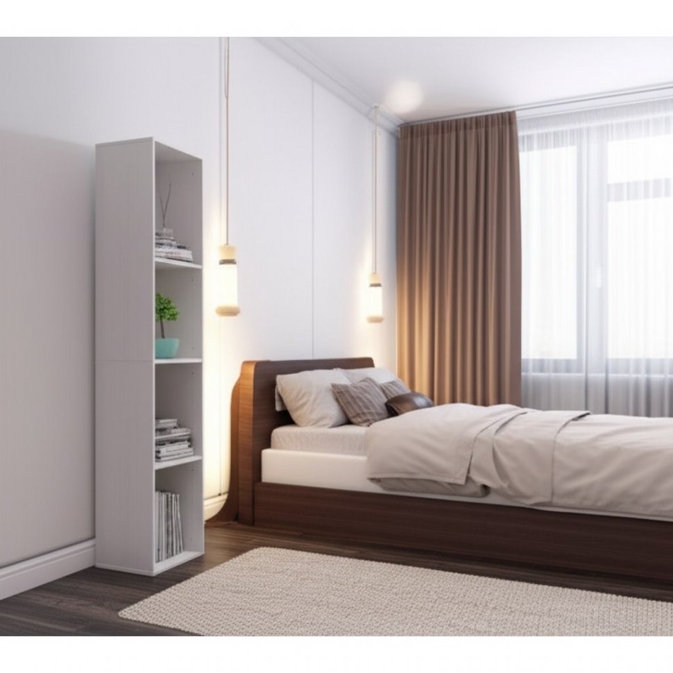 Стеллаж СТЖ 7, Белый текстурный