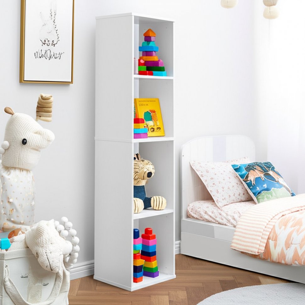 Стеллаж СТЖ 7, Белый текстурный