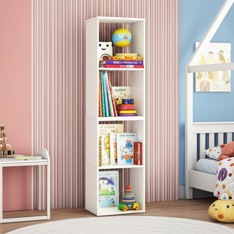 Стеллаж СТЖ 7, Белый текстурный