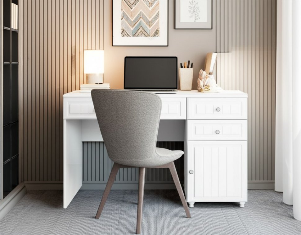 Стол письменный Монако МН-15 белое дерево