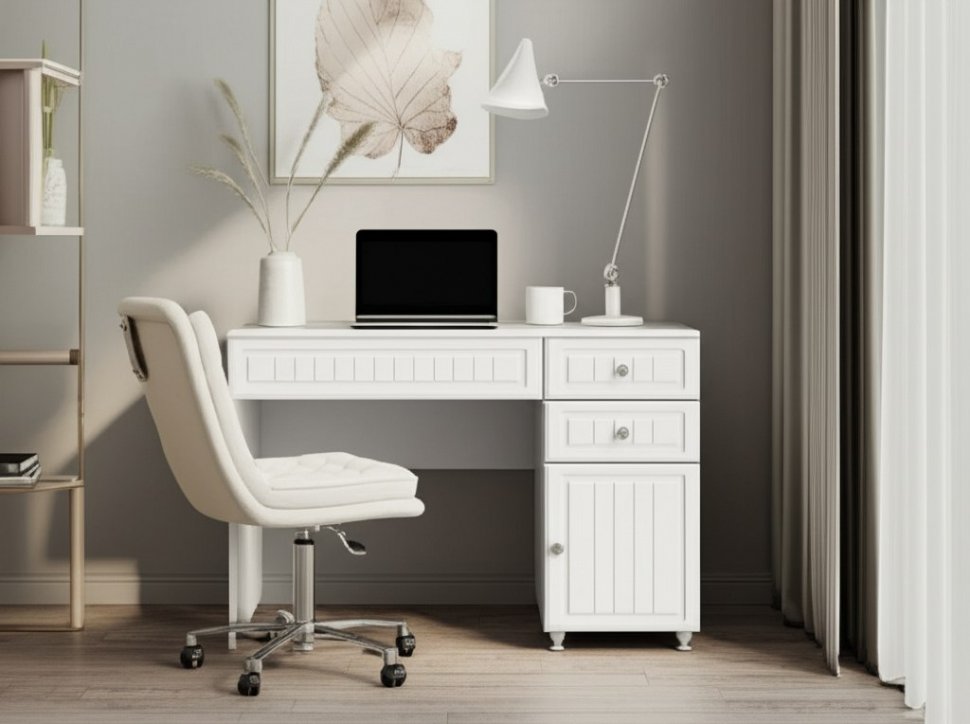 Стол письменный Монако МН-15 белое дерево