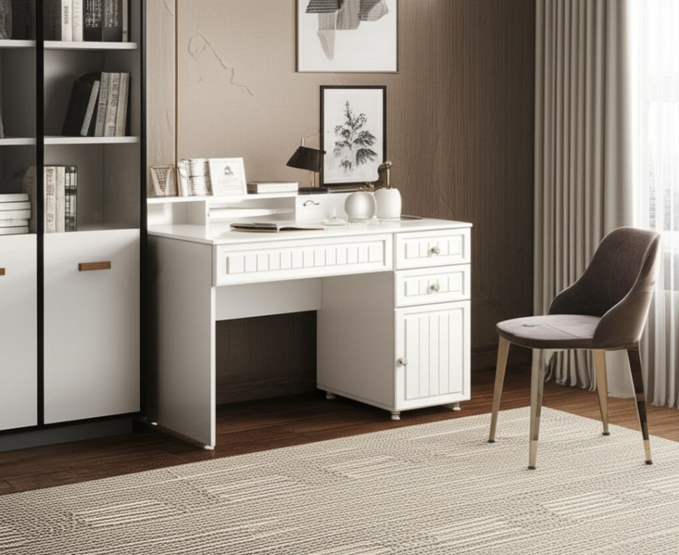 Стол письменный Монако МН-15 белое дерево