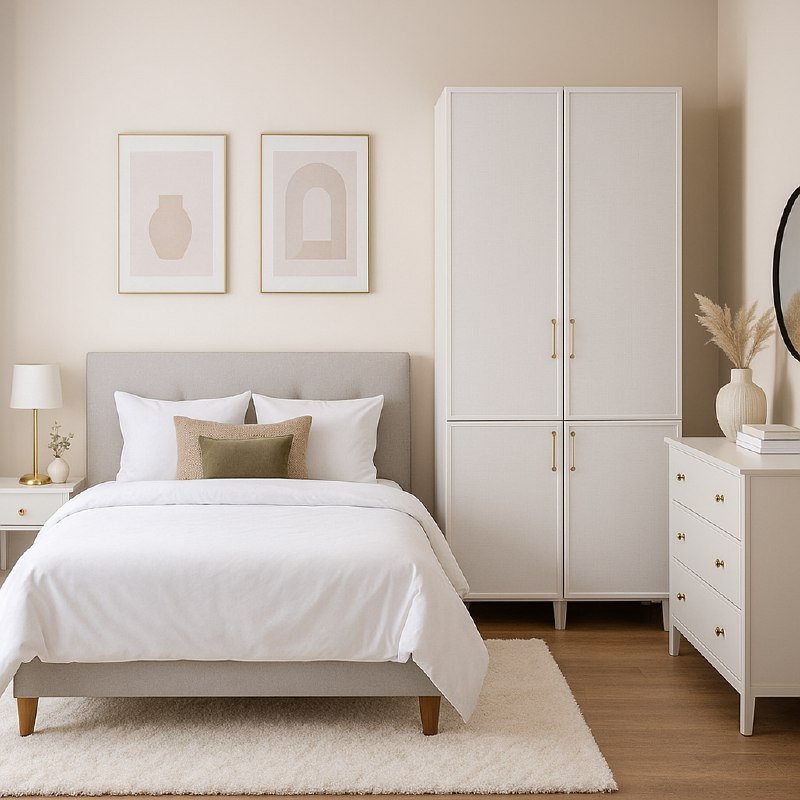 Шкаф двухстворчатый Толедо ТШ-22, Белый