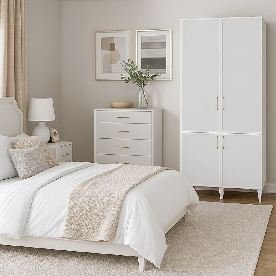 Шкаф двухстворчатый Толедо ТШ-22, Белый