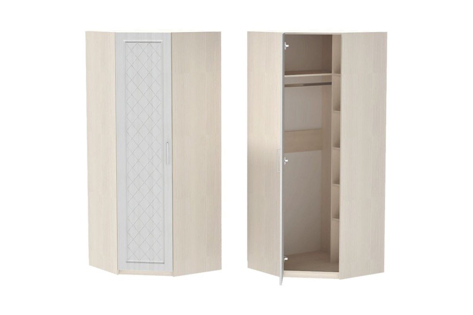 Аллегро 9 шкаф угловой Роммб / Бодега белая/Сандал белый