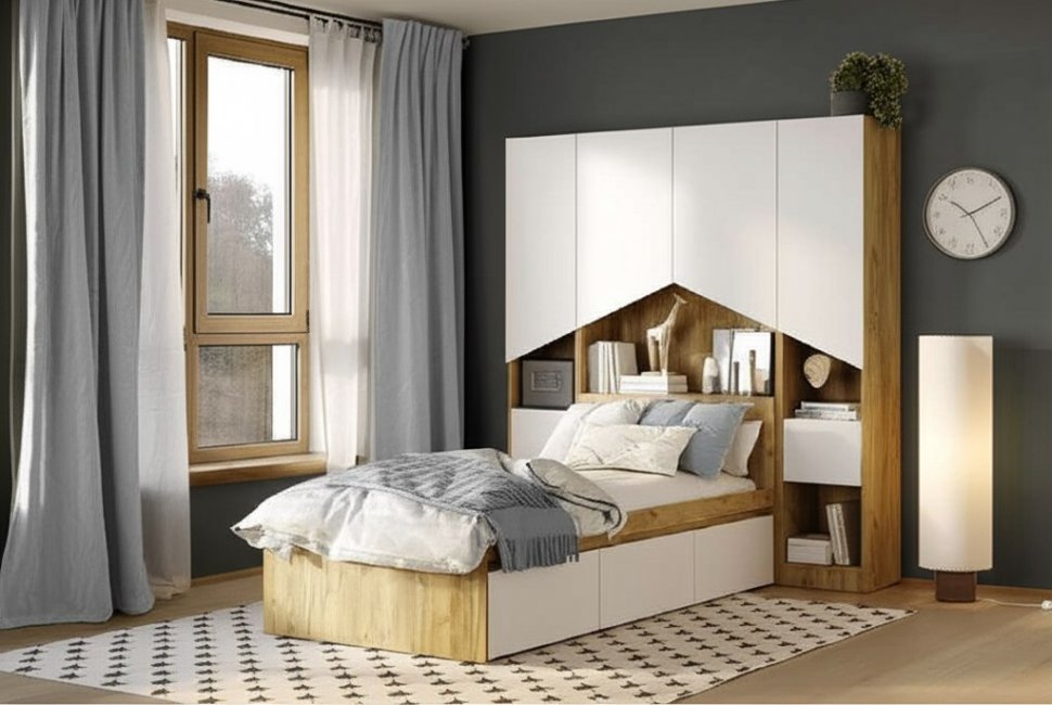 Шкаф-пенал Гудвин (Арника) правый