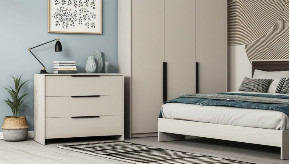 Комод 3 ящика Камелия, Меланж