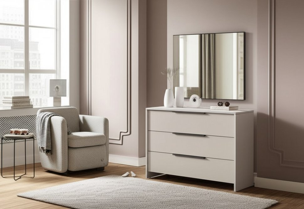 Комод 3 ящика Камелия, Меланж