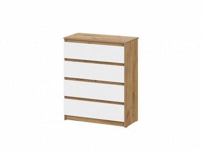 Комод Денвер, Дуб золотой, Белый