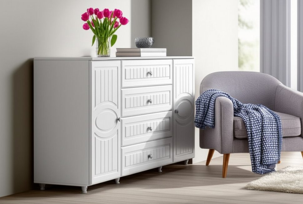 Тумба Монако МН-20 белое дерево