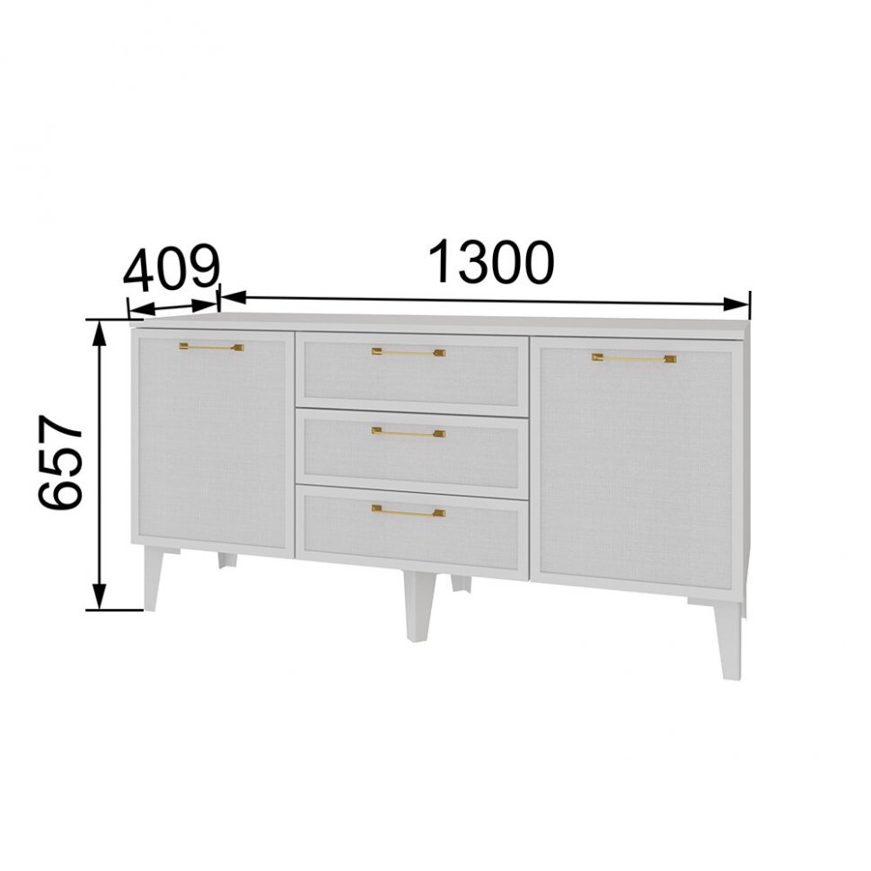 Тумба ТВ Толедо ТТ-1, Белый