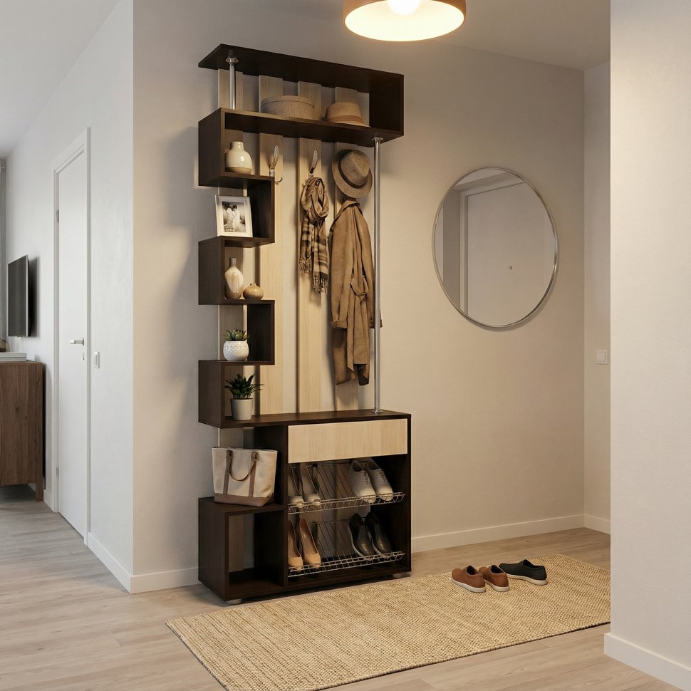 Прихожая Мини Лайт МЛ-1 венге/ясень шимо светлый