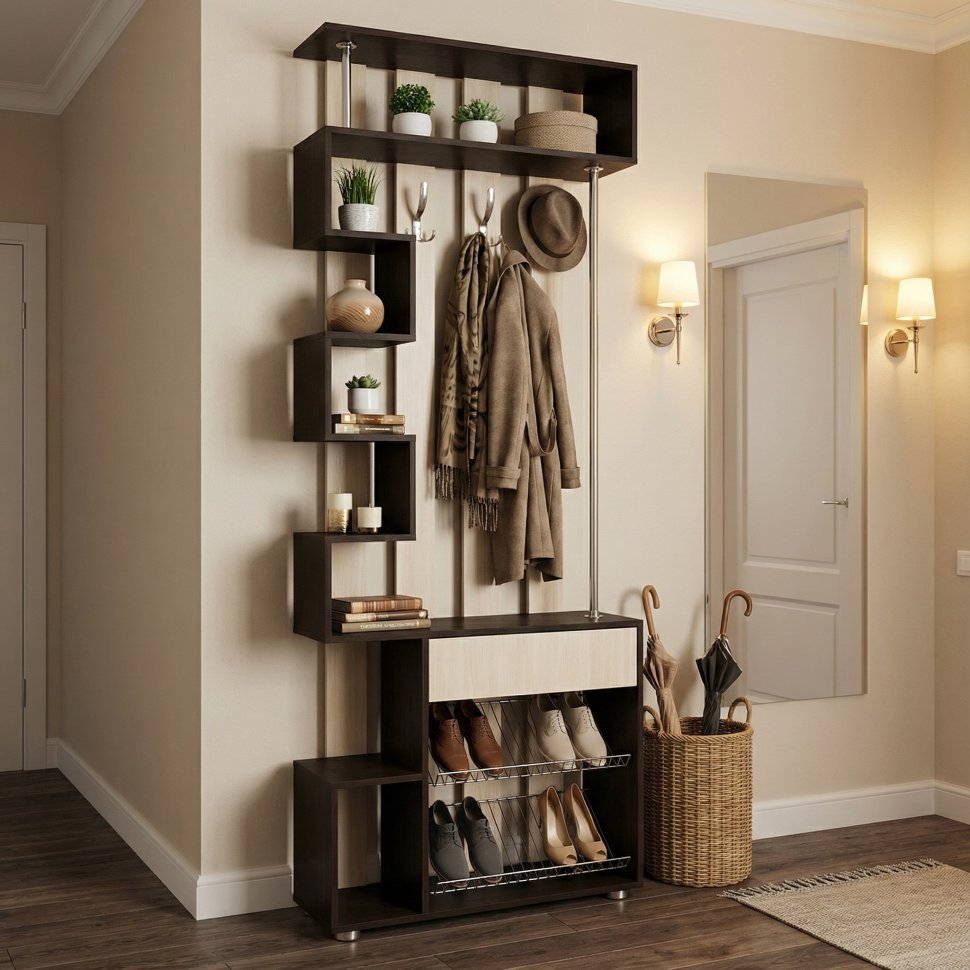 Прихожая Мини Лайт МЛ-1 венге/ясень шимо светлый