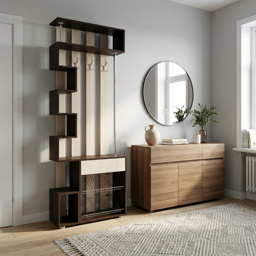 Прихожая Мини Лайт МЛ-1 венге/ясень шимо светлый