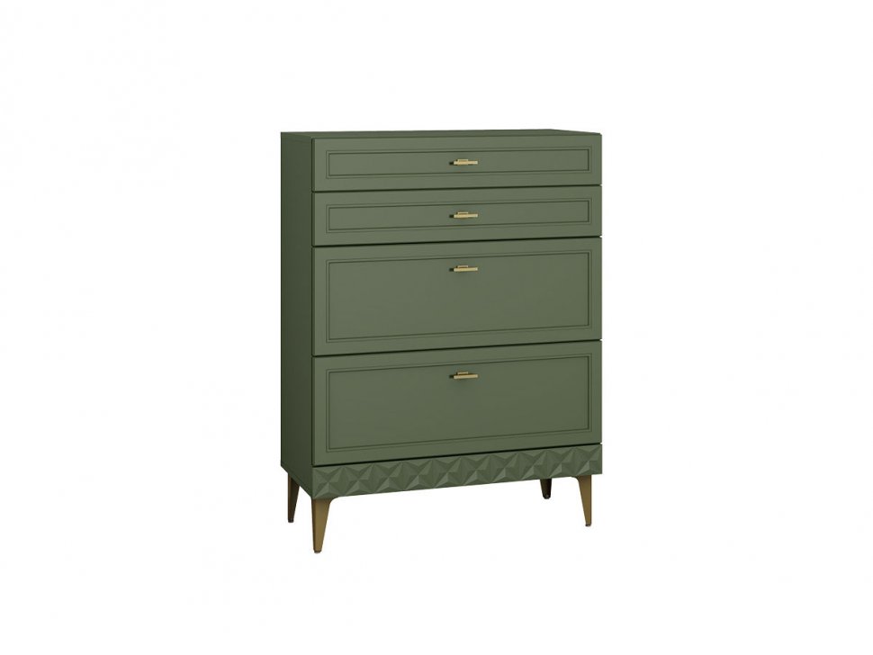 Марион комод 16.249 Дымчатый зеленый / Олива шагрень