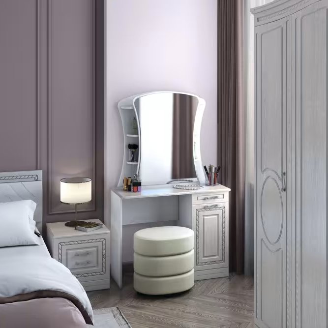 Столик туалетный Гертруда М6 (Комфорт-S) Ясень жемчужный