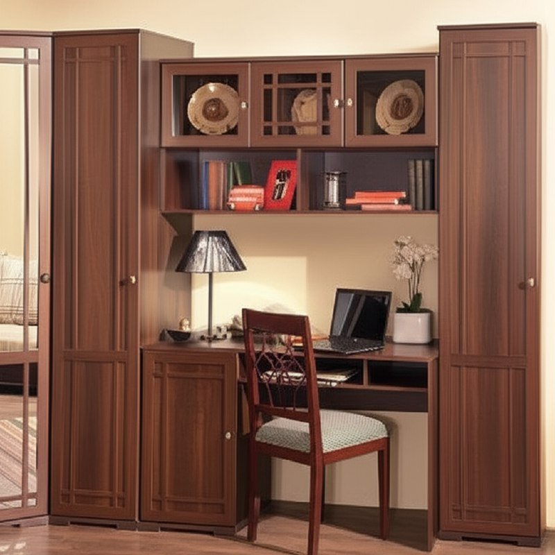 Шкаф навесной Глазов-мебель Sherlock 4 (Орех Шоколадный)