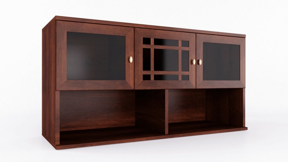 Шкаф навесной Глазов-мебель Sherlock 4 (Орех Шоколадный)