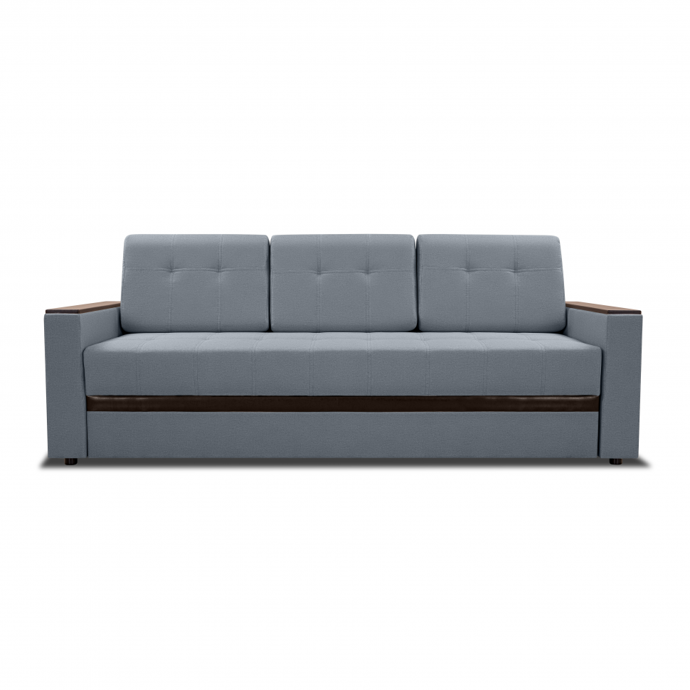 Диван прямой "еврокнижка" Атланта (Серый)