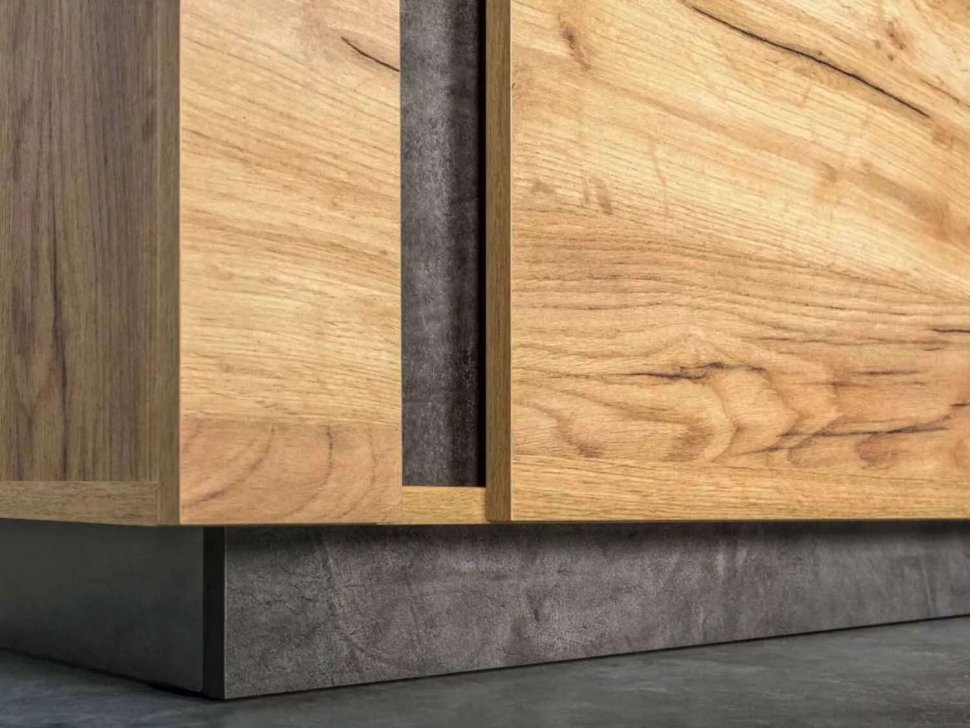 Арчи тумба 10.85 Дуб крафт золотой / Камень темный