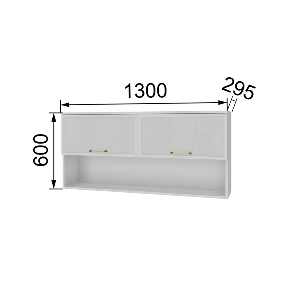 Полка навесная Толедо ТН-1, Белый