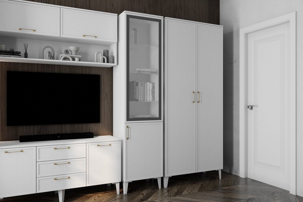 Полка навесная Толедо ТН-1, Белый