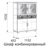 Шкаф-витрина комбинированный Ирис Арника 25
