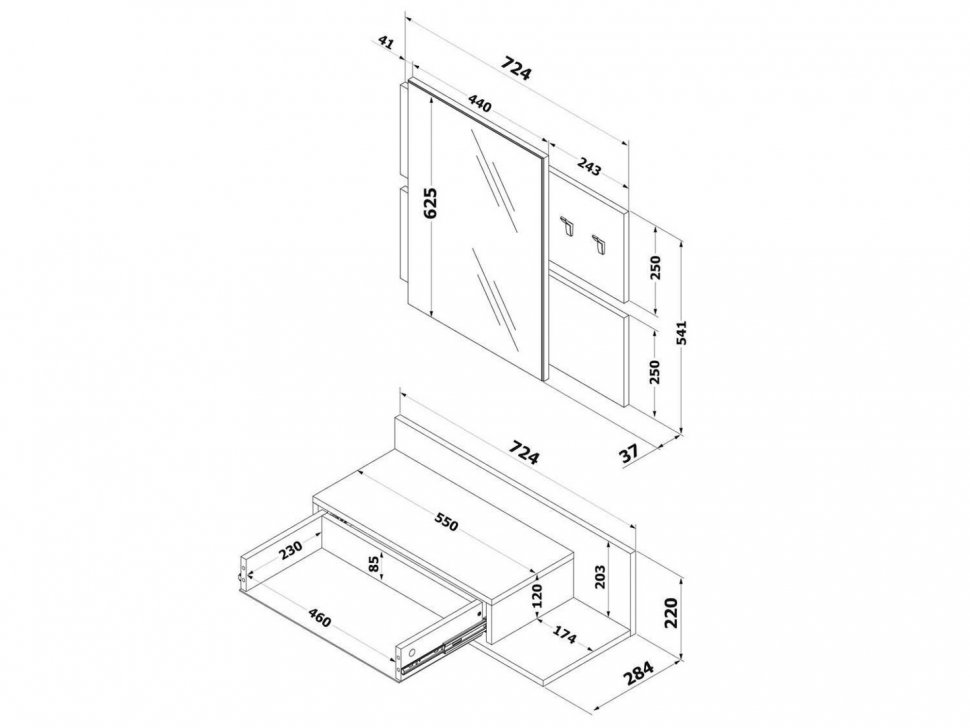 Прихожая ВШ-14 Белый