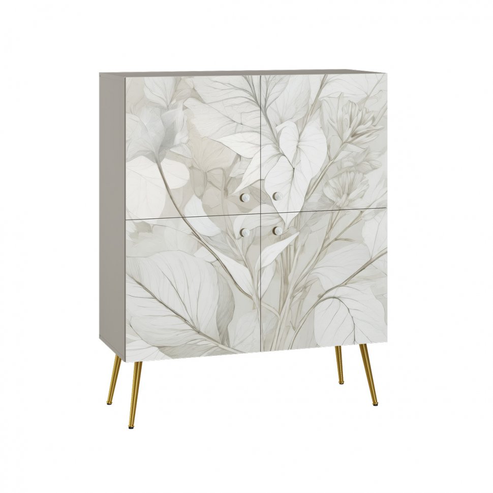 Флоу комод 16.329 Кашемир / Белый