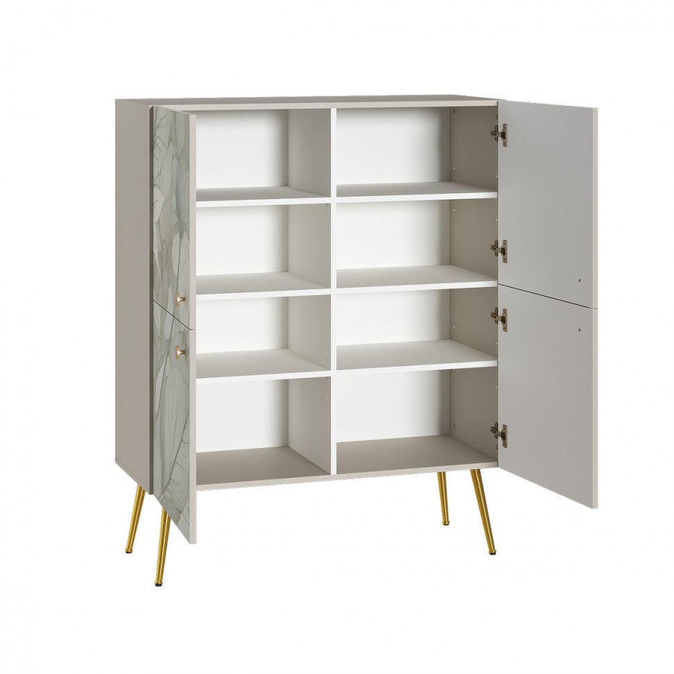 Флоу комод 16.329 Кашемир / Белый