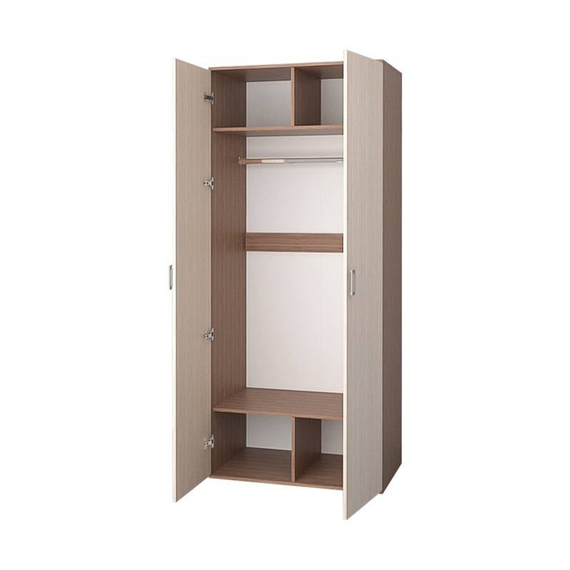 Аллегро 4 шкаф 2х ств. / Ясень темный/светлый