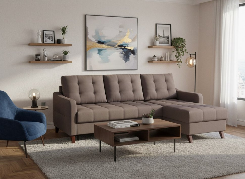 Диван угловой Римини-1 Real 14 (A)