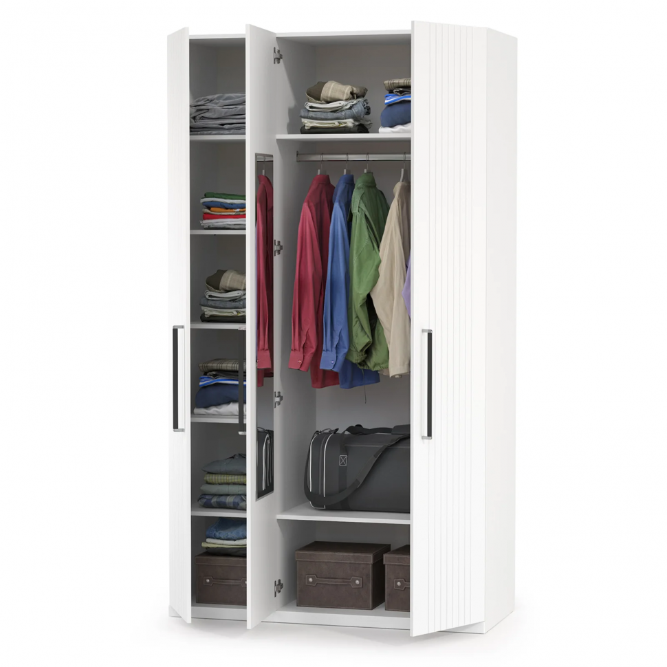 Валенсия Шкаф комбинированный 13.12 Белый