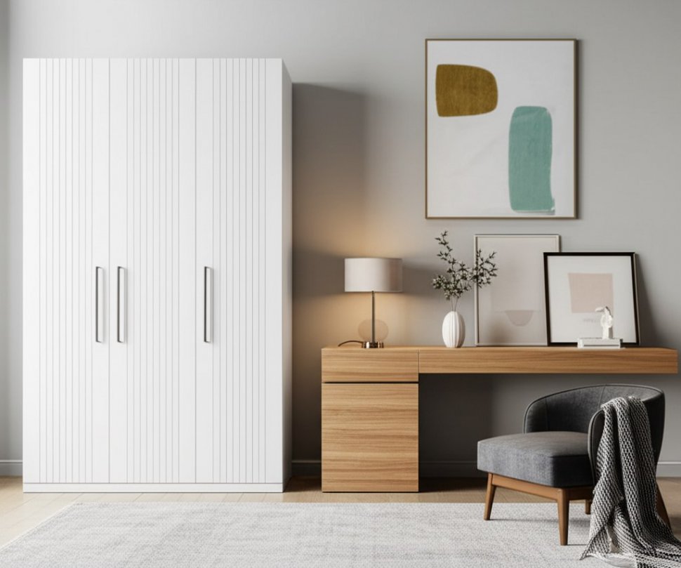 Валенсия Шкаф комбинированный 13.12 Белый