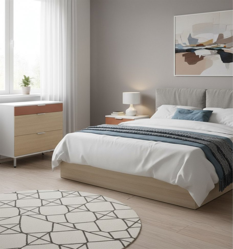 Комод Марвэл 16.234.03, белый, Плэйн, Безмолвная пустыня