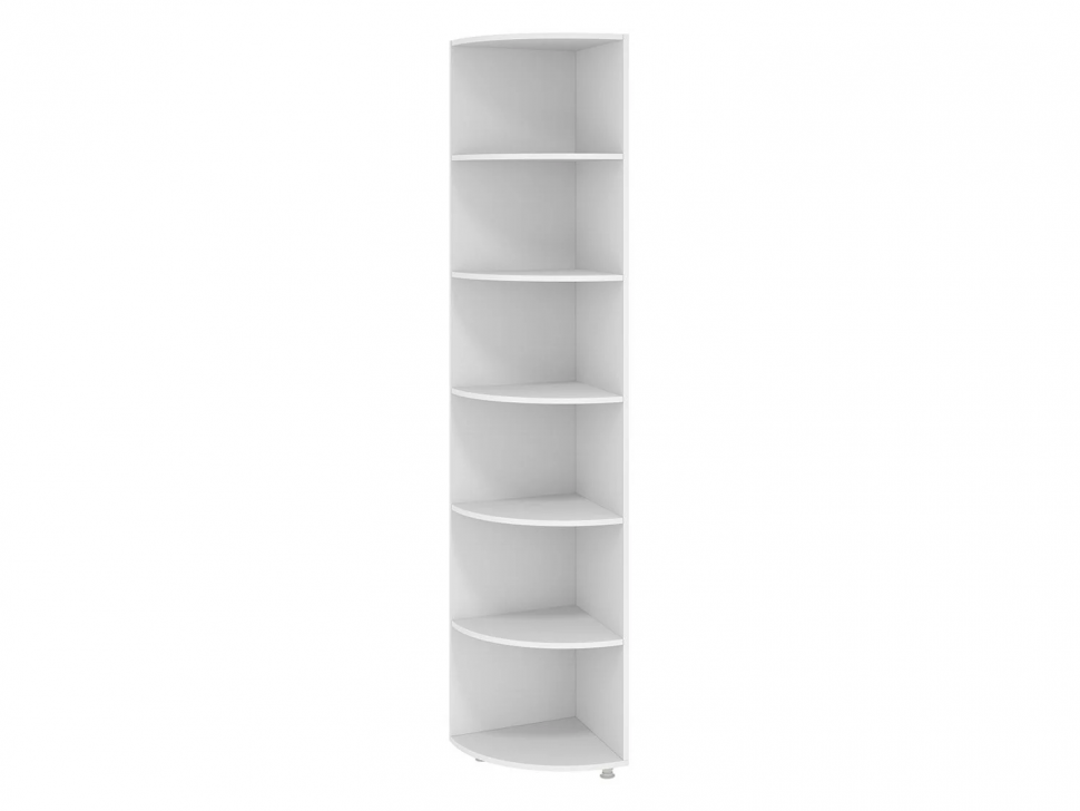 Стеллаж угловой МН-16 Монако гл.410 белый