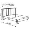 Кровать 180х200 с основанием Беатрис 2.3 (Алисия)